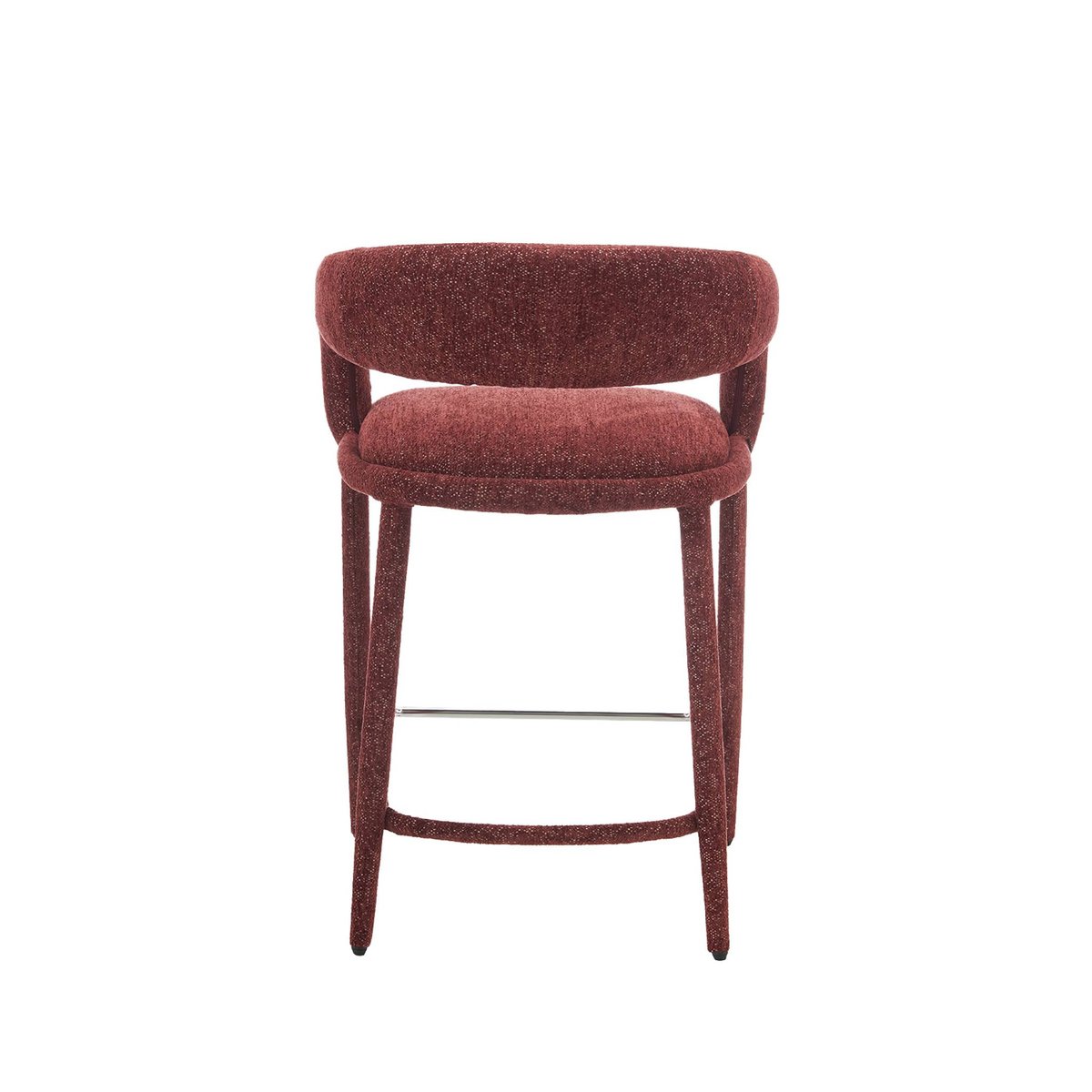 Tabouret de bar contemporain tissu (lot de 2) ALESSIA bordeaux, SWEEEK