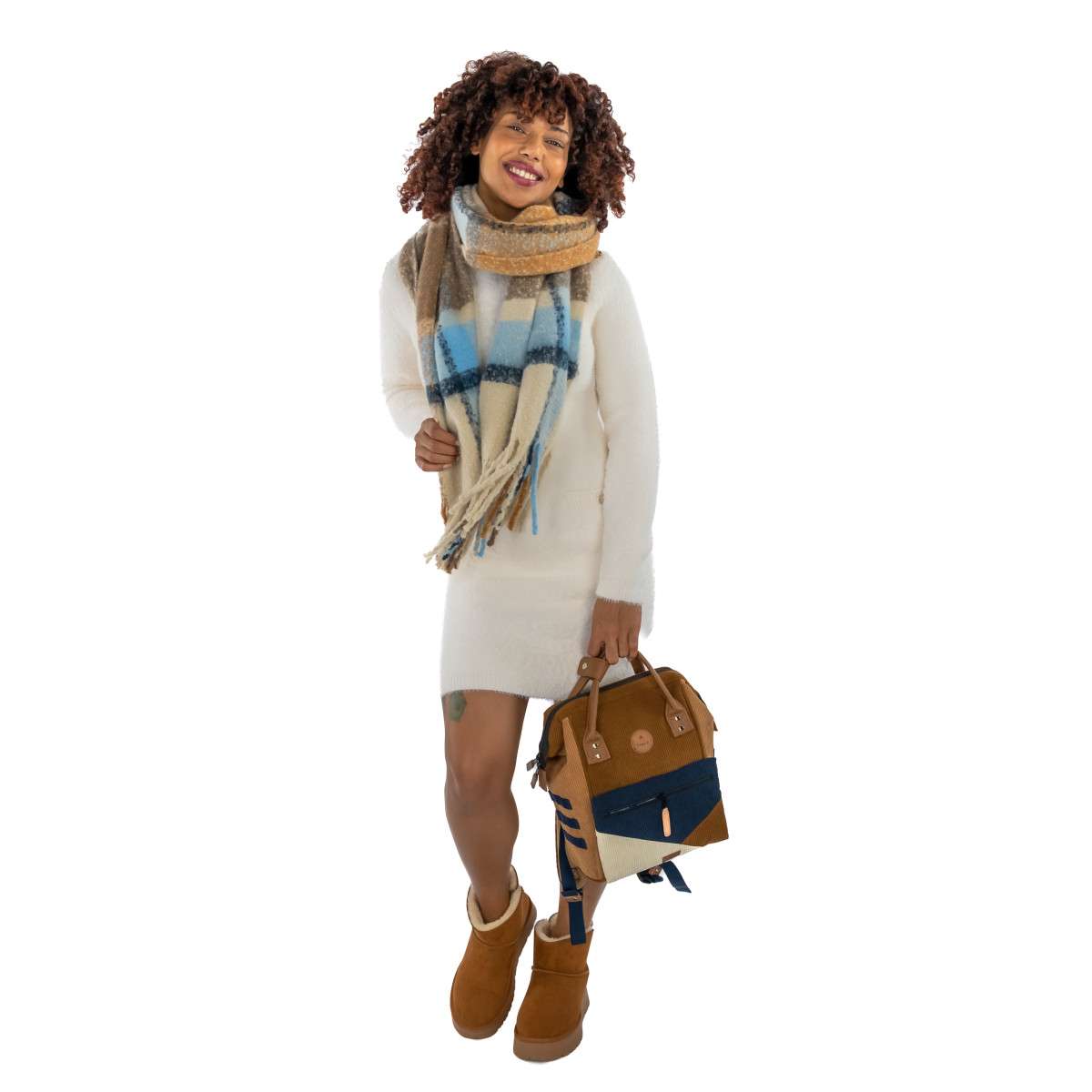 Bottines plate avec semelle en caoutchouc camel, XTI