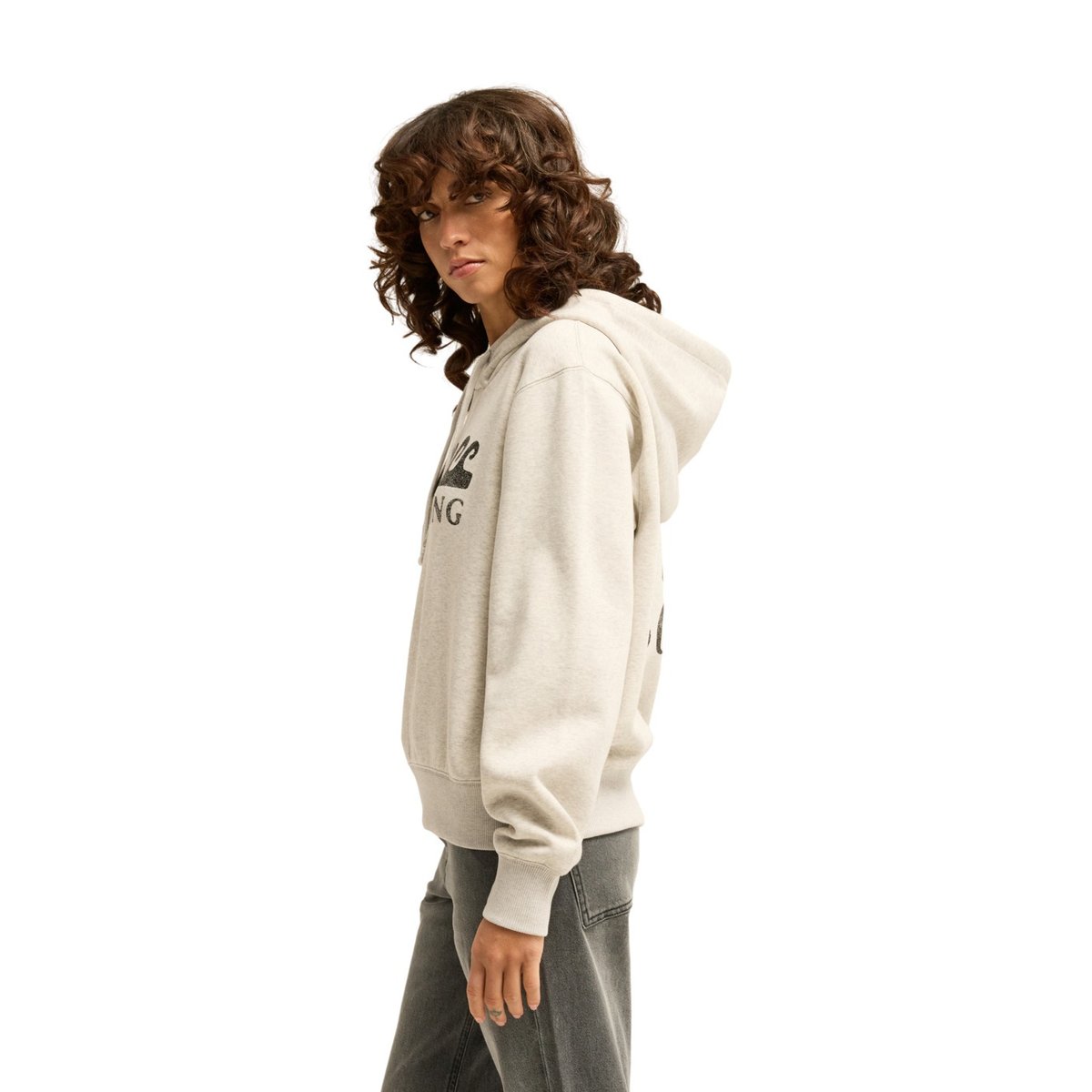 Sweat SURFING IN TOWN gris grey heather, BILLABONG