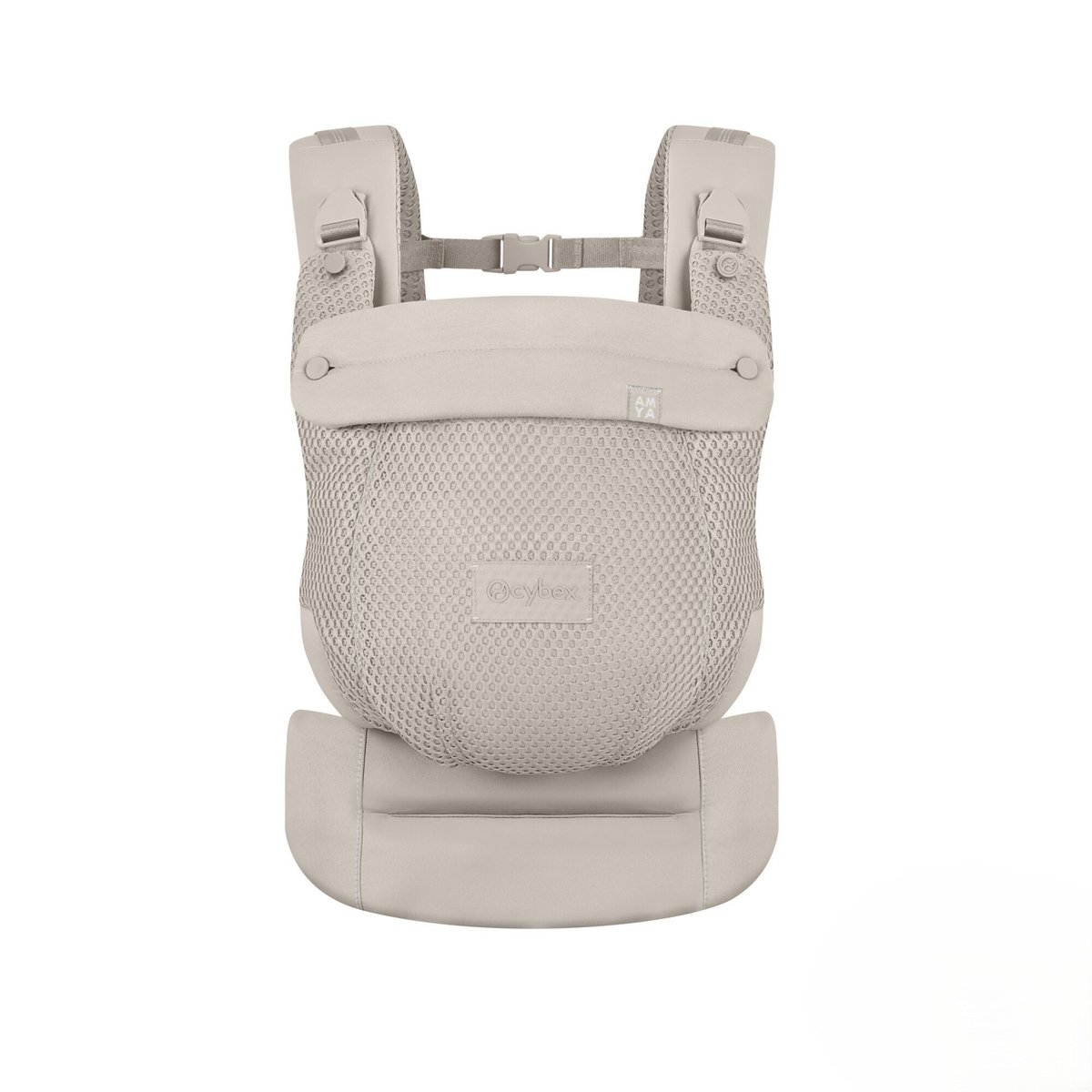 Porte-bébé ergonomique Amya évolutif bébé respirant gris dune grey, CYBEX