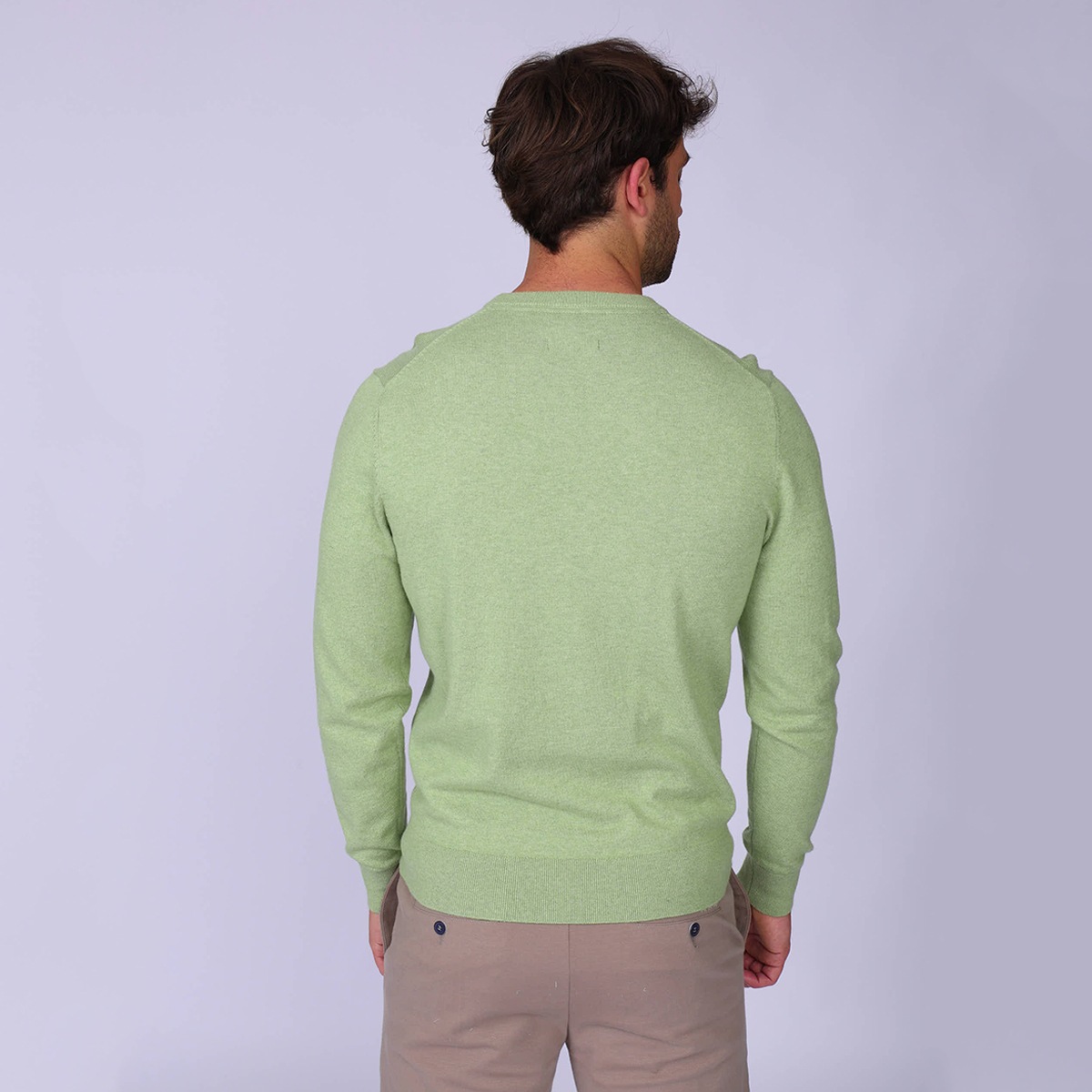 Pull Erwann vert clair, MISE AU GREEN
