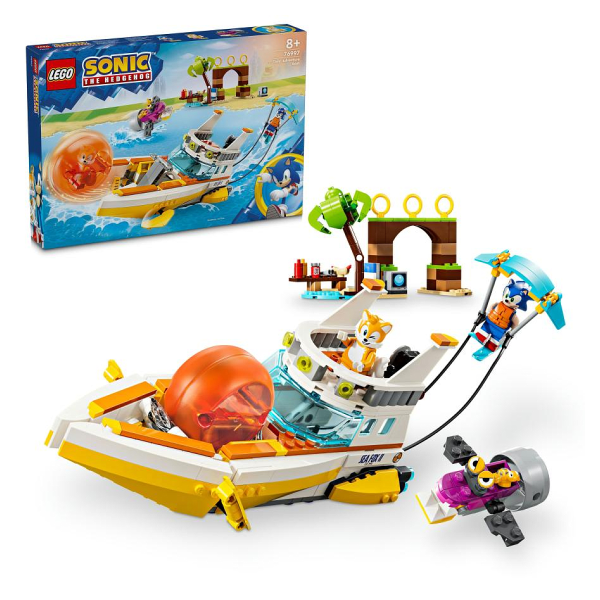76997 Le bateau daventures de tails orange, LEGO
