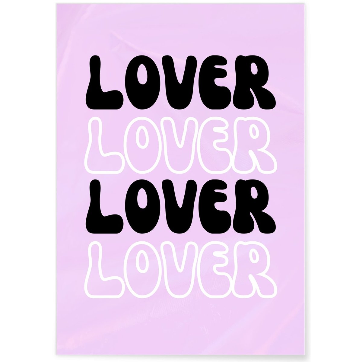 Affiche Lover Lover blanc, L'AFFICHERIE