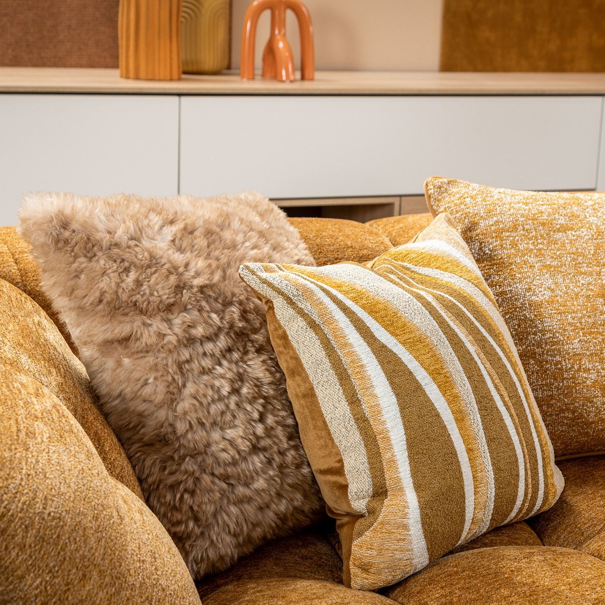 Coussin Josh beige, DUTCH DECOR