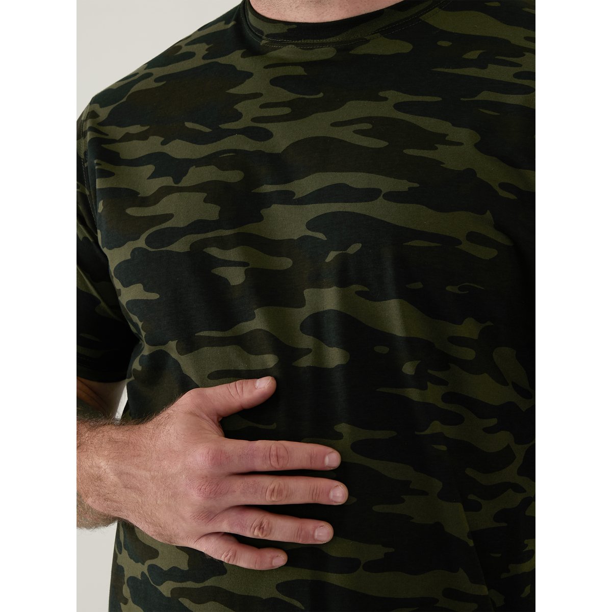 T-shirt manches courtes motif/style camouflage GASTON camouflage jungle, DUKE