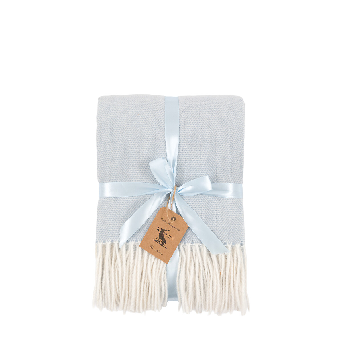 Caspian Herringbone Throw blue, ÉDITÉ