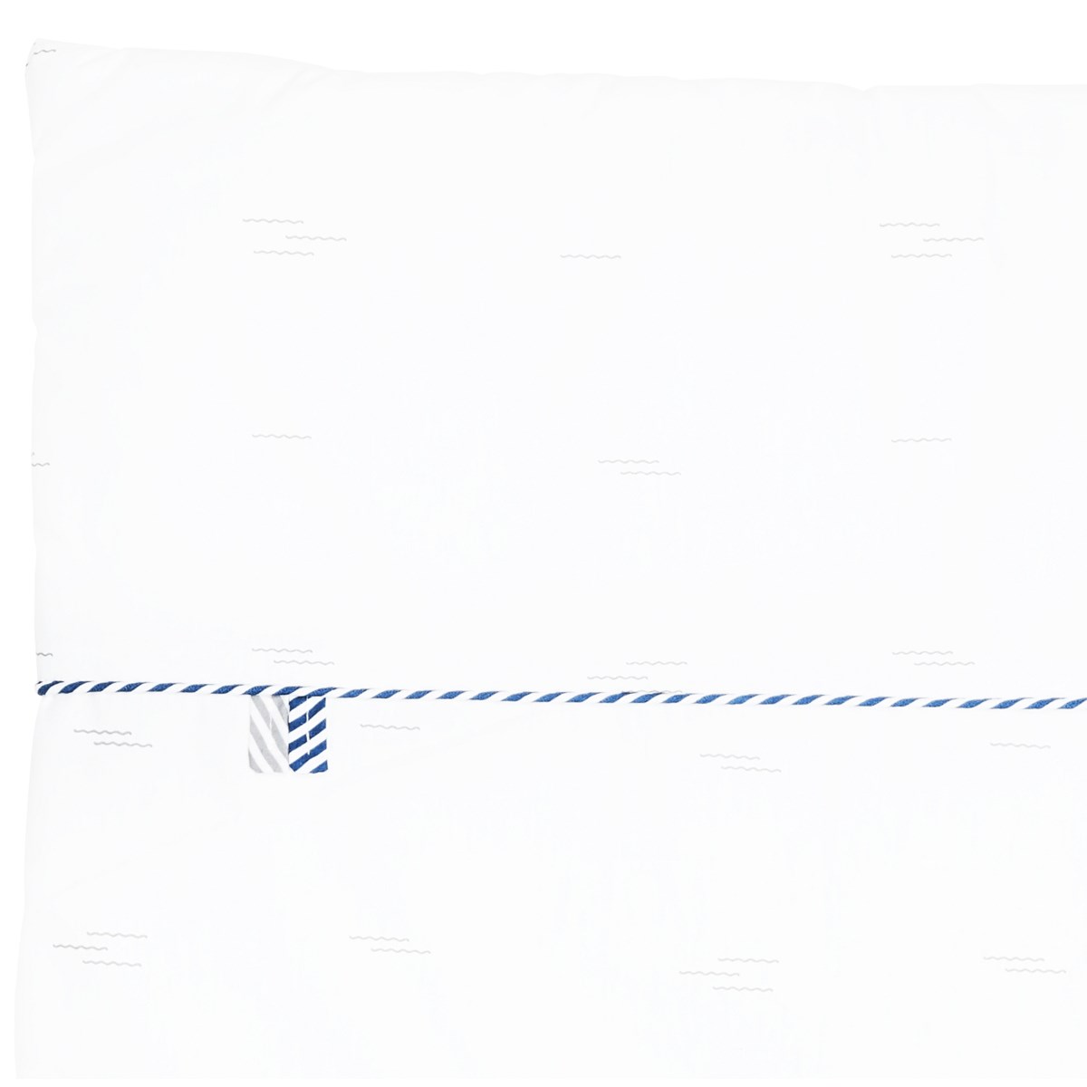 Edredon Lit en coton blanc/bleu, SAUTHON