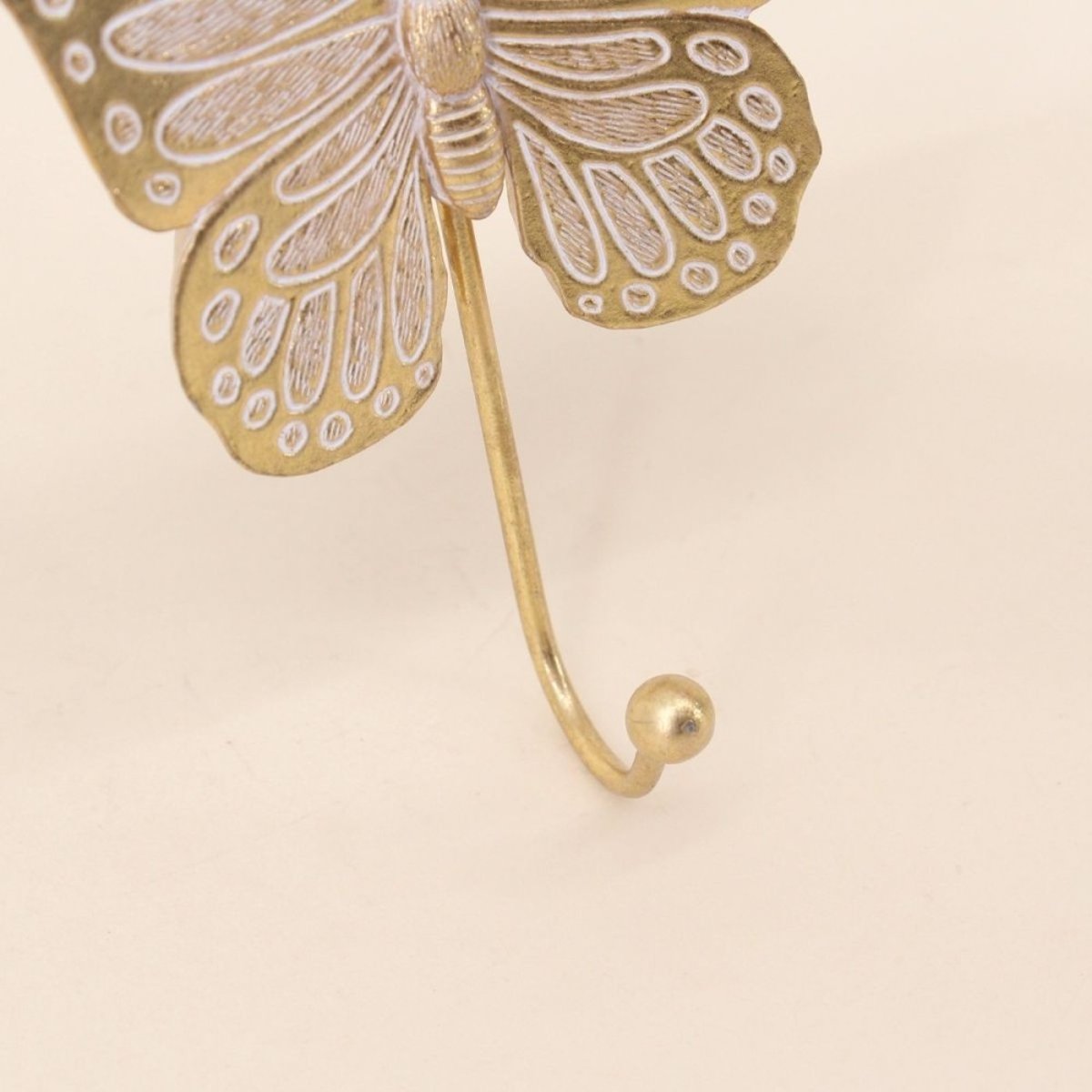 Set de 2 patères papillons dorés doré, ORNAMI