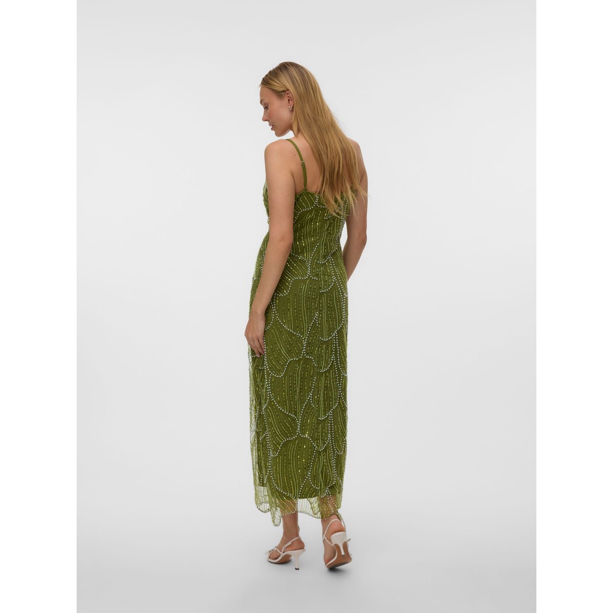 Robe verte - split pea, VERO MODA