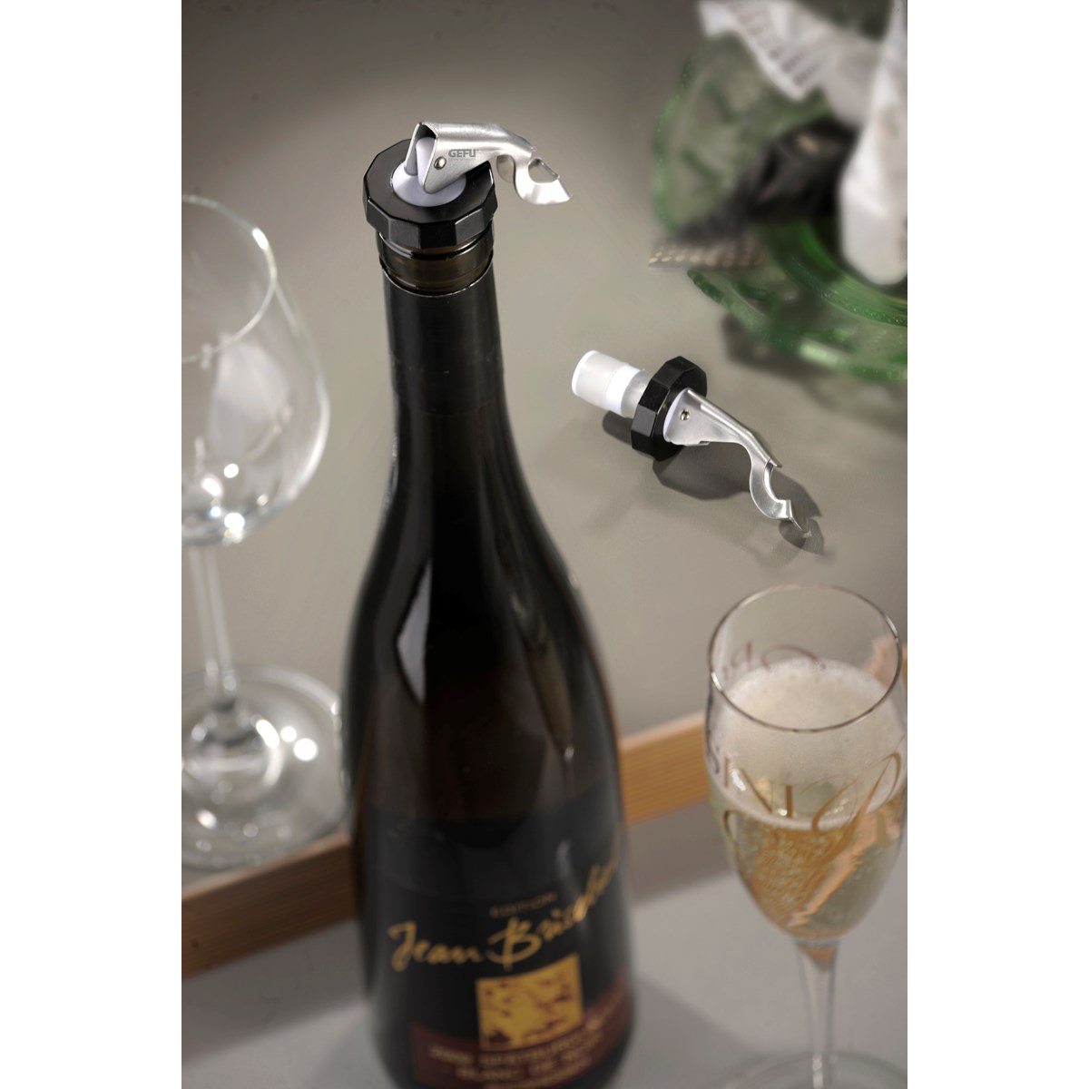 Bouchon de bouteille BOTELO argent, GEFU