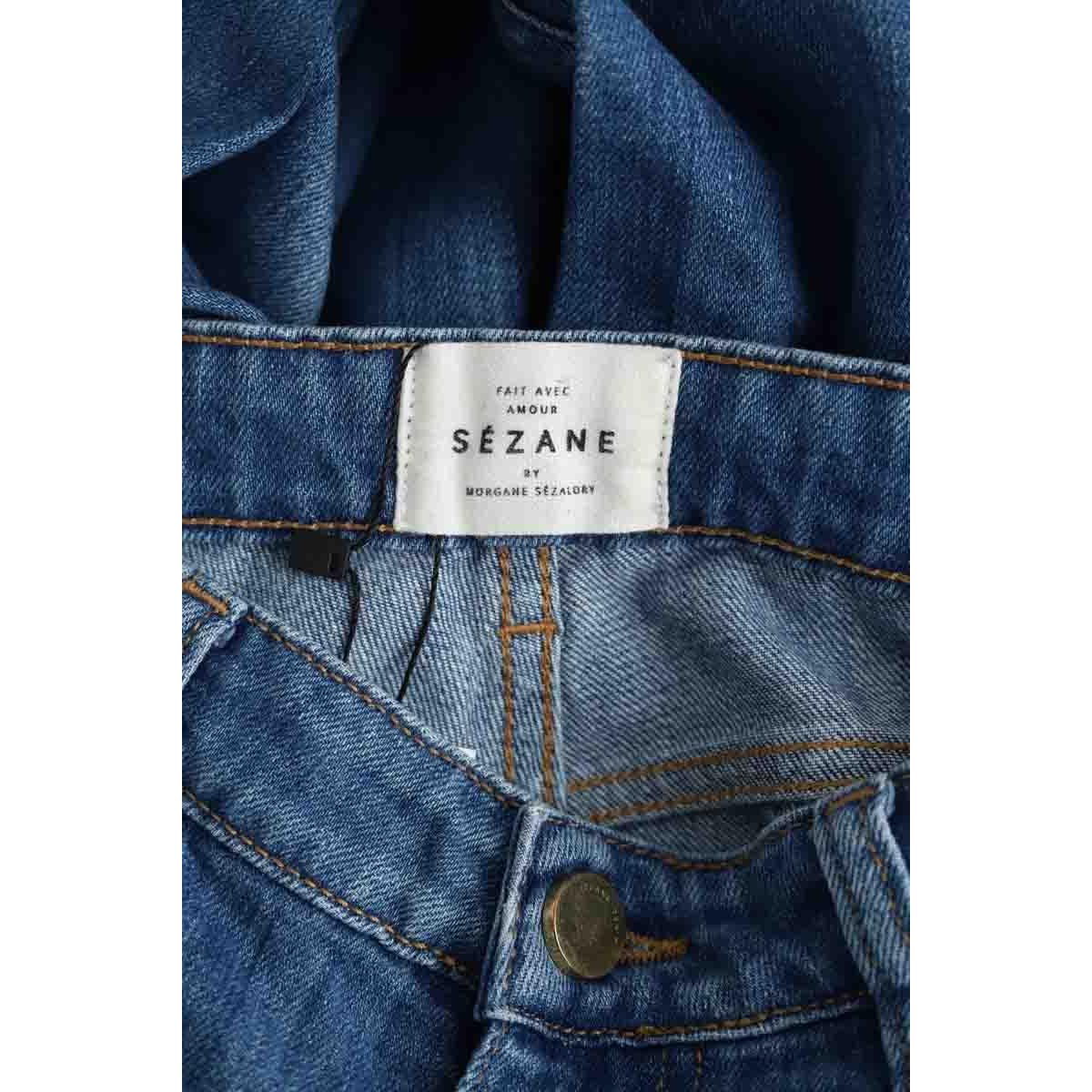 Jean droit - Très Bon État bleu, SEZANE
