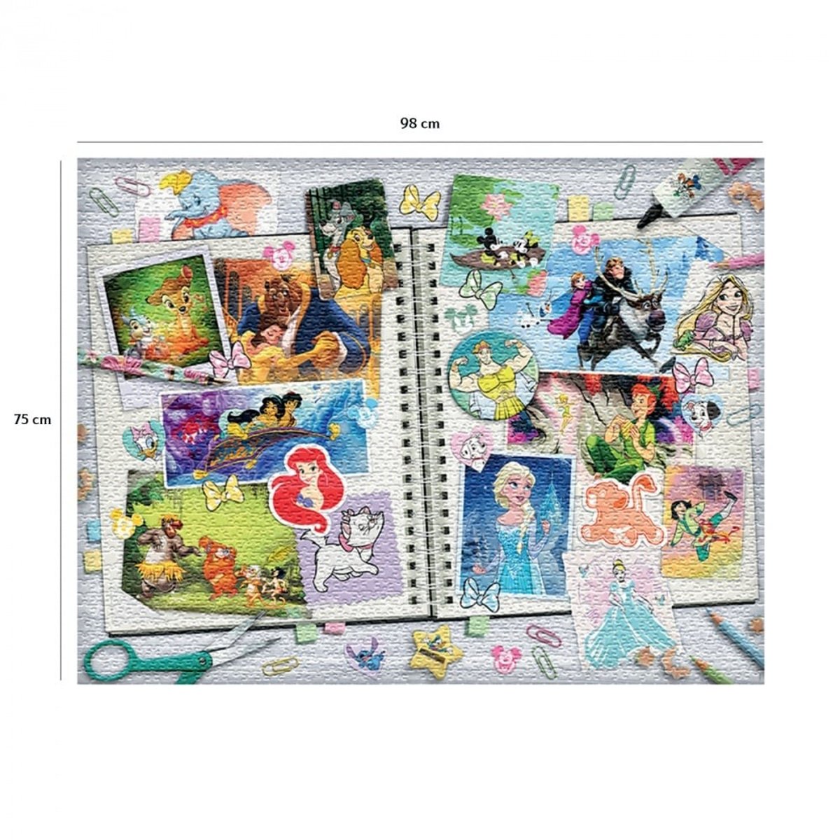 Puzzle Nathan 2000 pièces - Scrapbooking Disney couleur unique, NATHAN