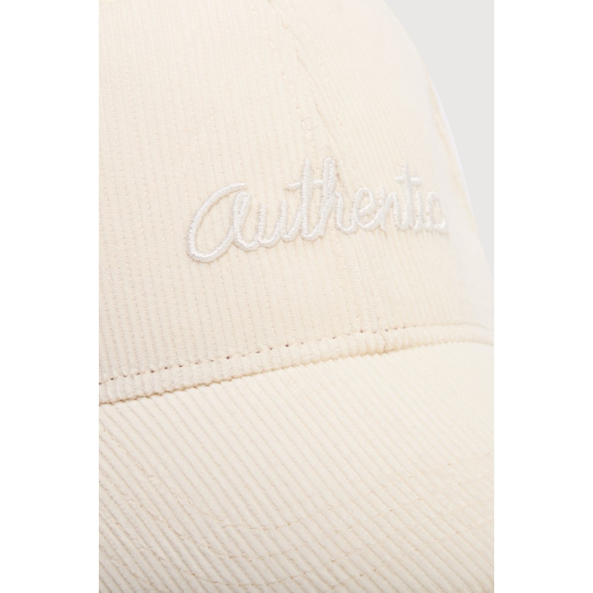 Casquette en velours de coton blanc, BONOBO