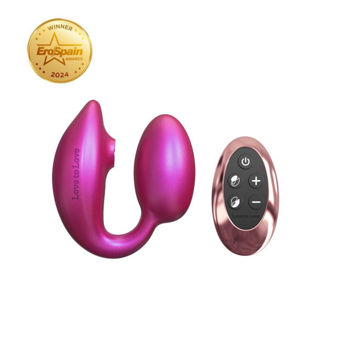 Wonderlover oeuf vibrant double stimulation rose, LOVE TO LOVE