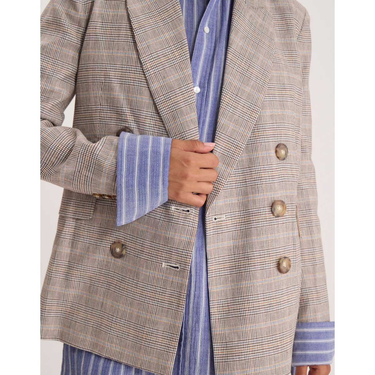 Veste June en coton marron, INES DE LA FRESSANGE PARIS