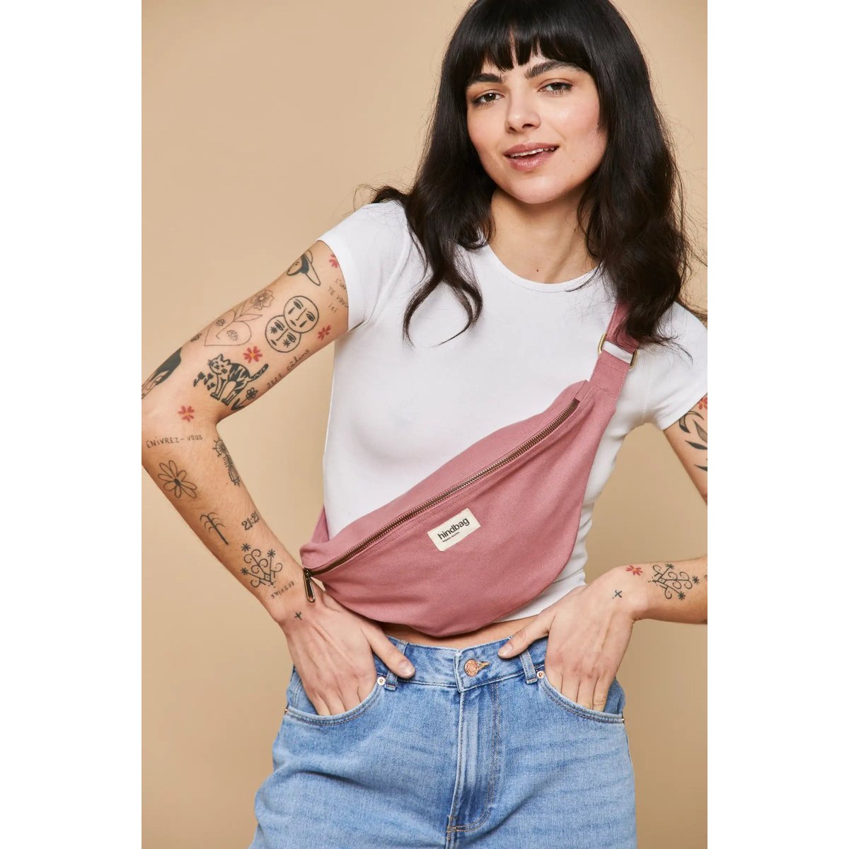 Sac banane L SASHA rose blush, HINDBAG