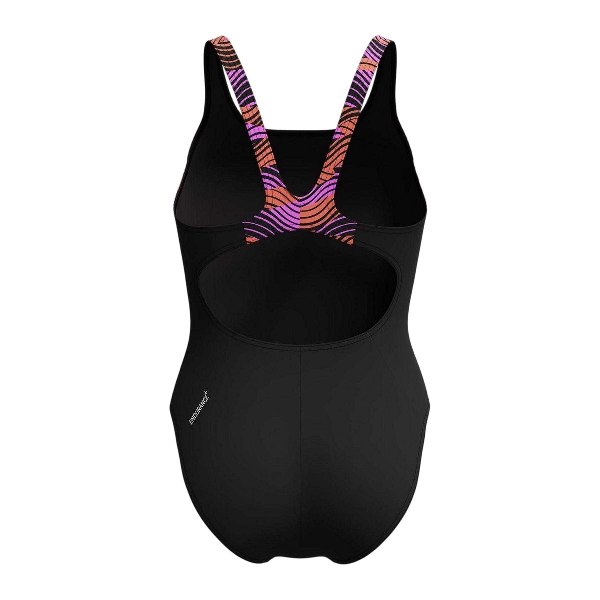 Maillot de bain 1 pièce motif/style imprimé SPLICE noir, SPEEDO