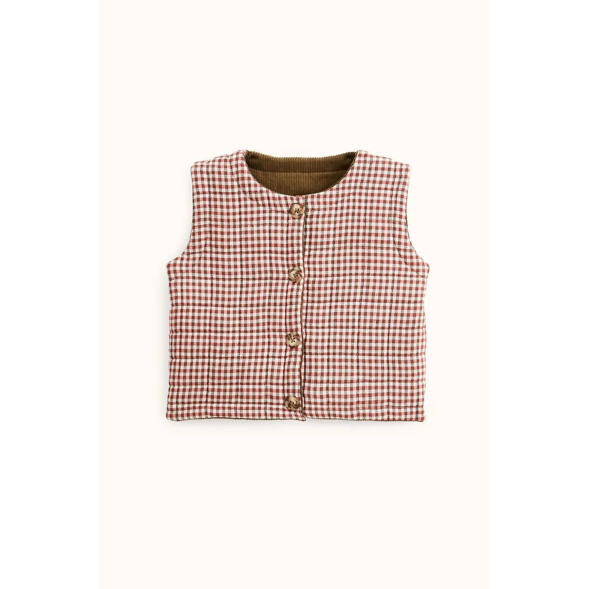 Gilet sans manches, réversible, SAFEDI marron/rose, APACHES COLLECTIONS