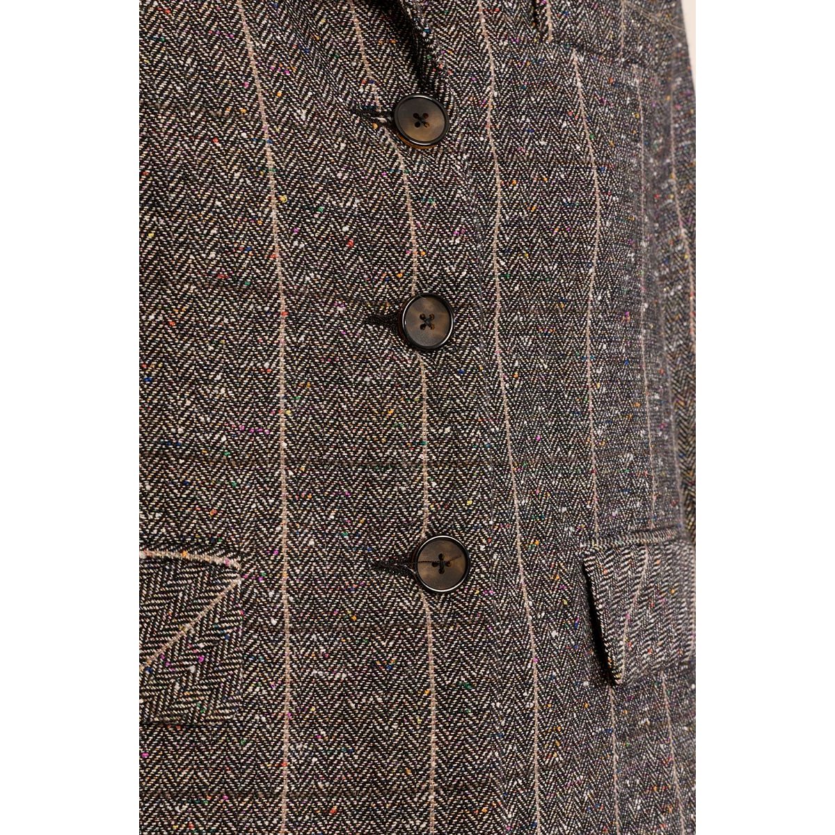 Blazer droit en lainage noir, MOLLY BRACKEN