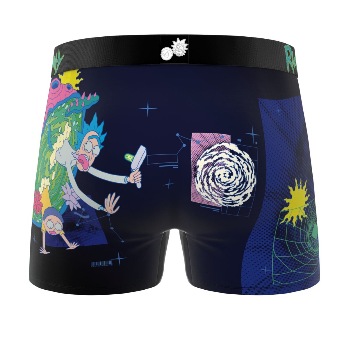 Lot De 3 Boxers Rick Et Morty vert/bleu/turquoise/rose/jaune, FREEGUN