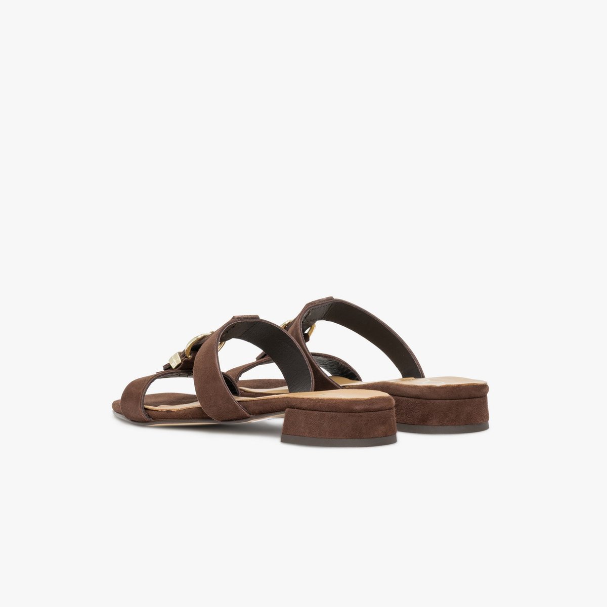 Mule en cuir YSEE marron marron fonce, BOCAGE