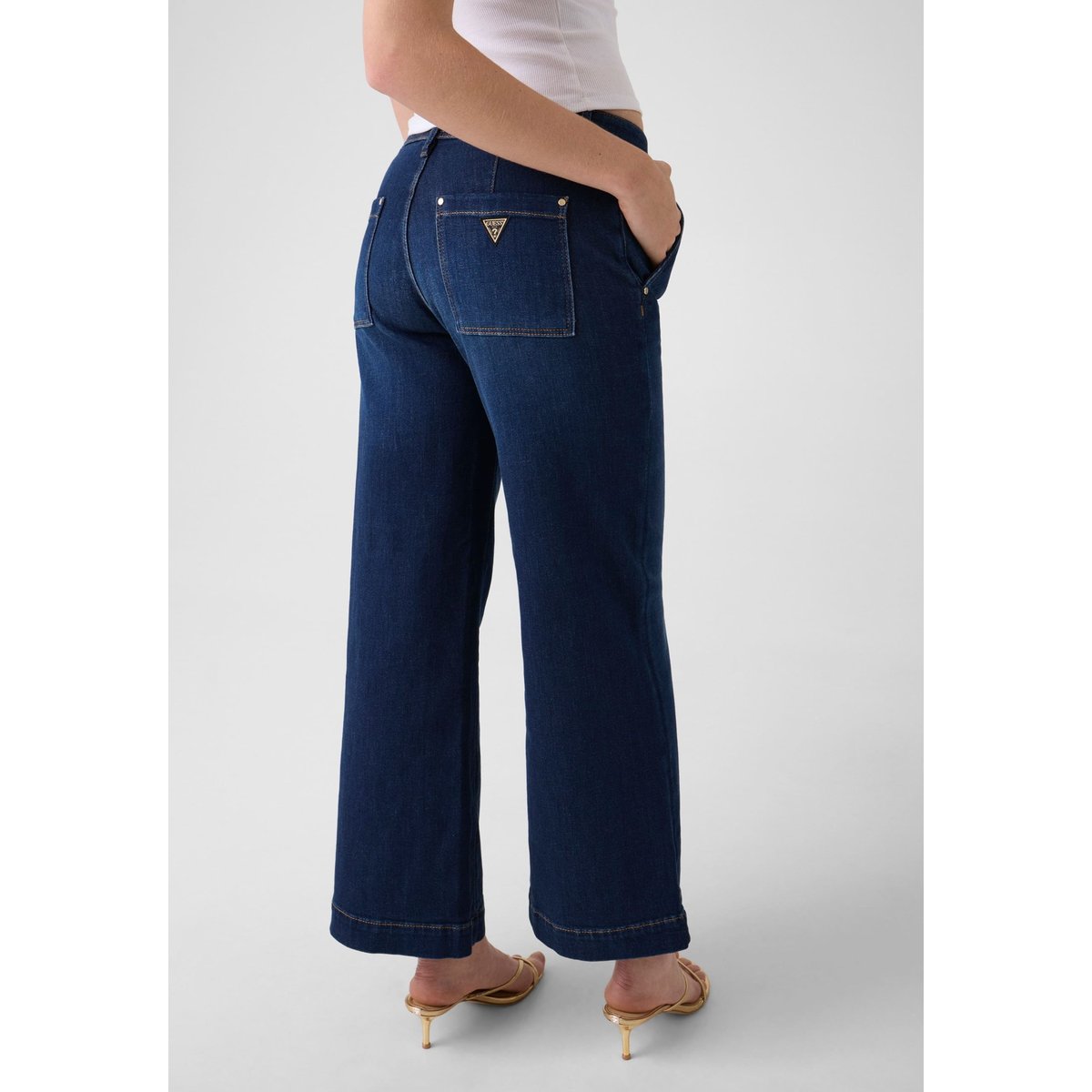 Jean Zoya Wide Leg bleu foncé, GUESS