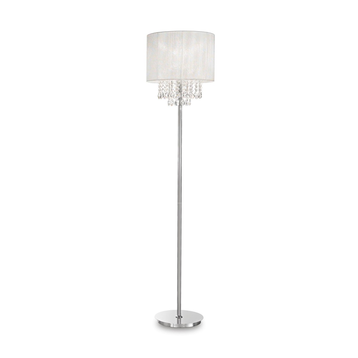 Lampadaire OPERA argenté, IDEAL LUX