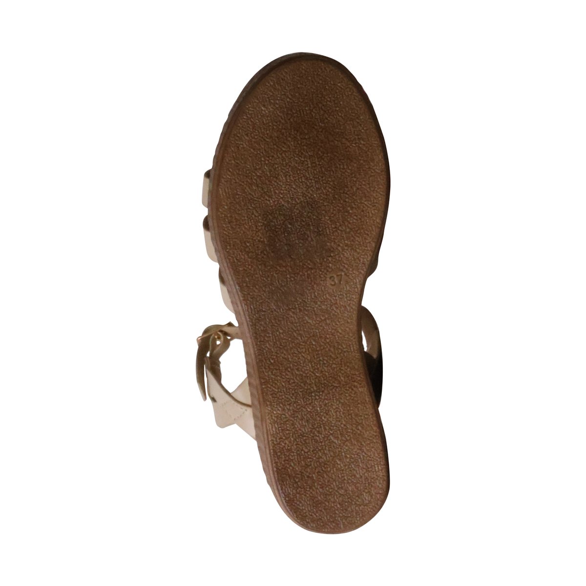 Sandales Compensées à Brides Paris beige, ENZA NUCCI