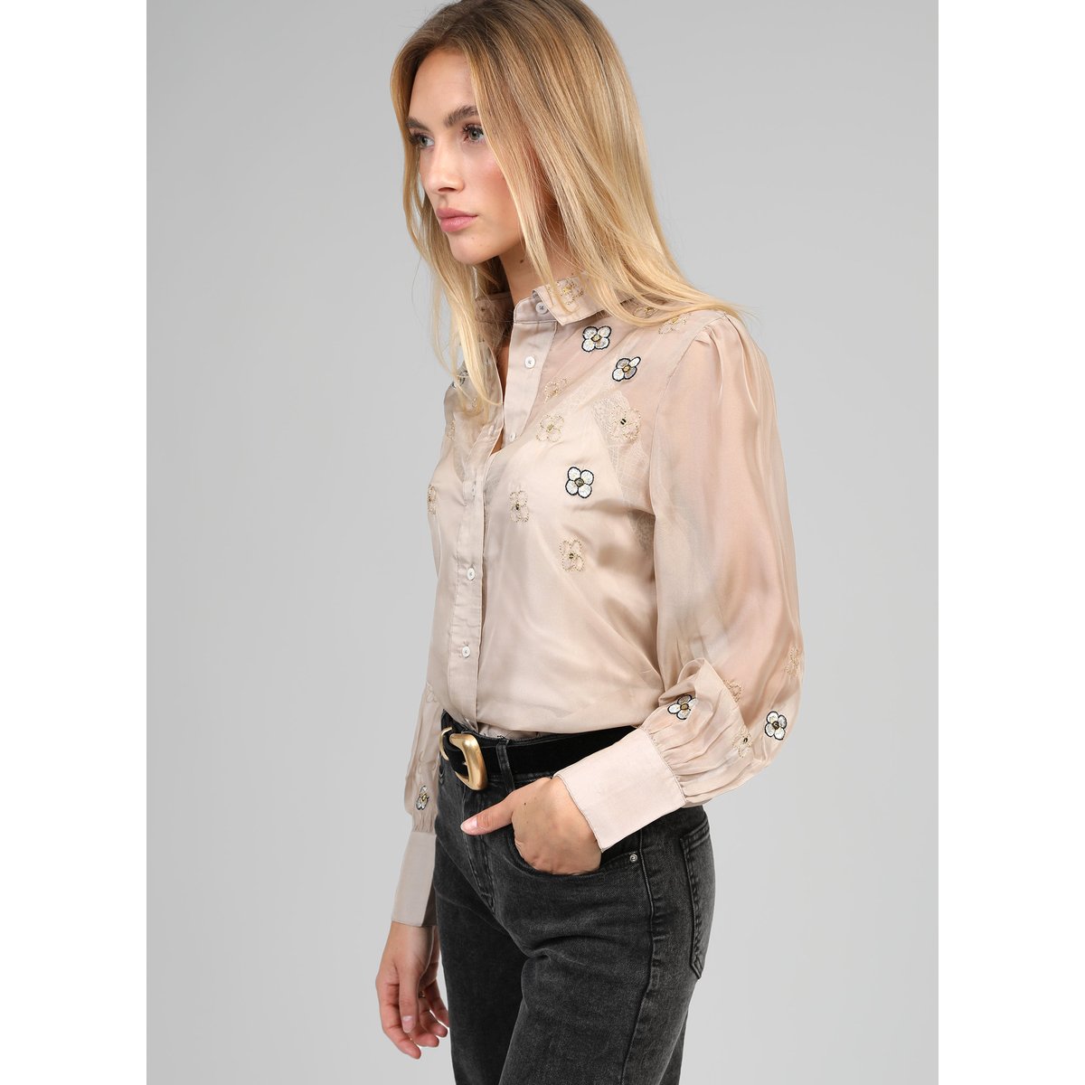 Chemise SANTONA taupe, AN'GE