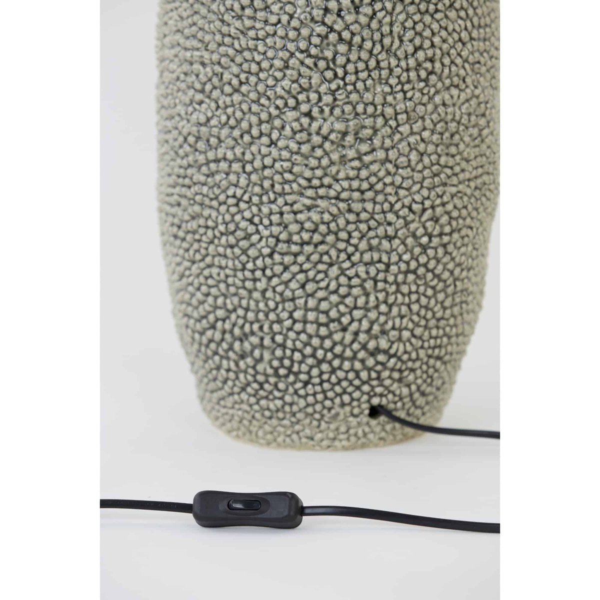 Base De La Lampe Céramique fine KYARA gris, LIGHT & LIVING