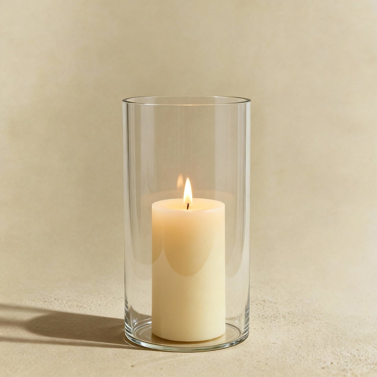 Photophore décoratif en verre H20 HALO transparent, SIA