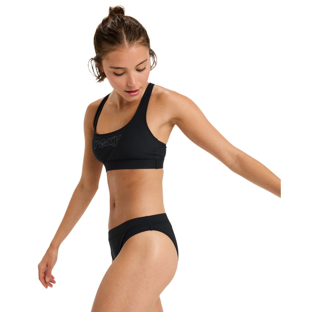 Bas de maillot de bain culotte bikini. noir anthracite, ROXY