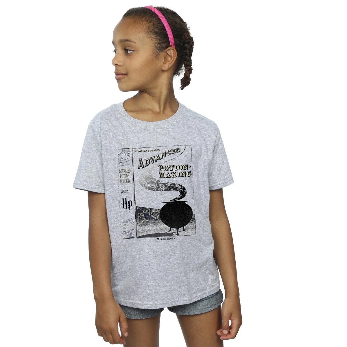 T-shirt HUFFLEPUFF QUIDDITCH TEAM CAPTAIN gris chiné, HARRY POTTER