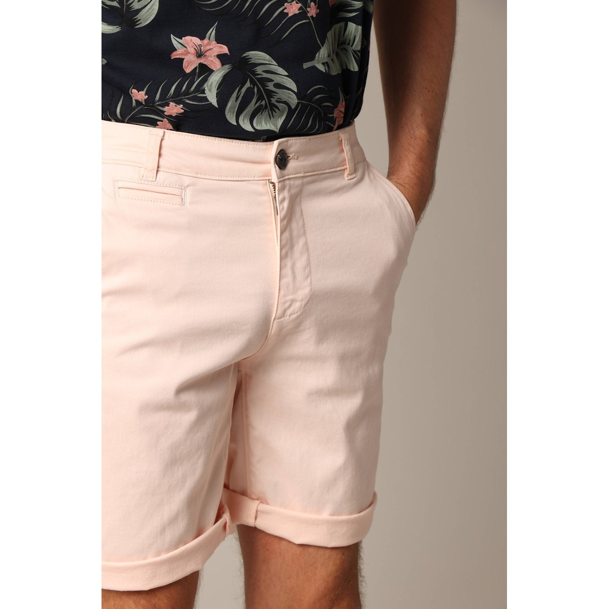 Bermuda avec poche à l'italienne VARTY soft peach, DEELUXE