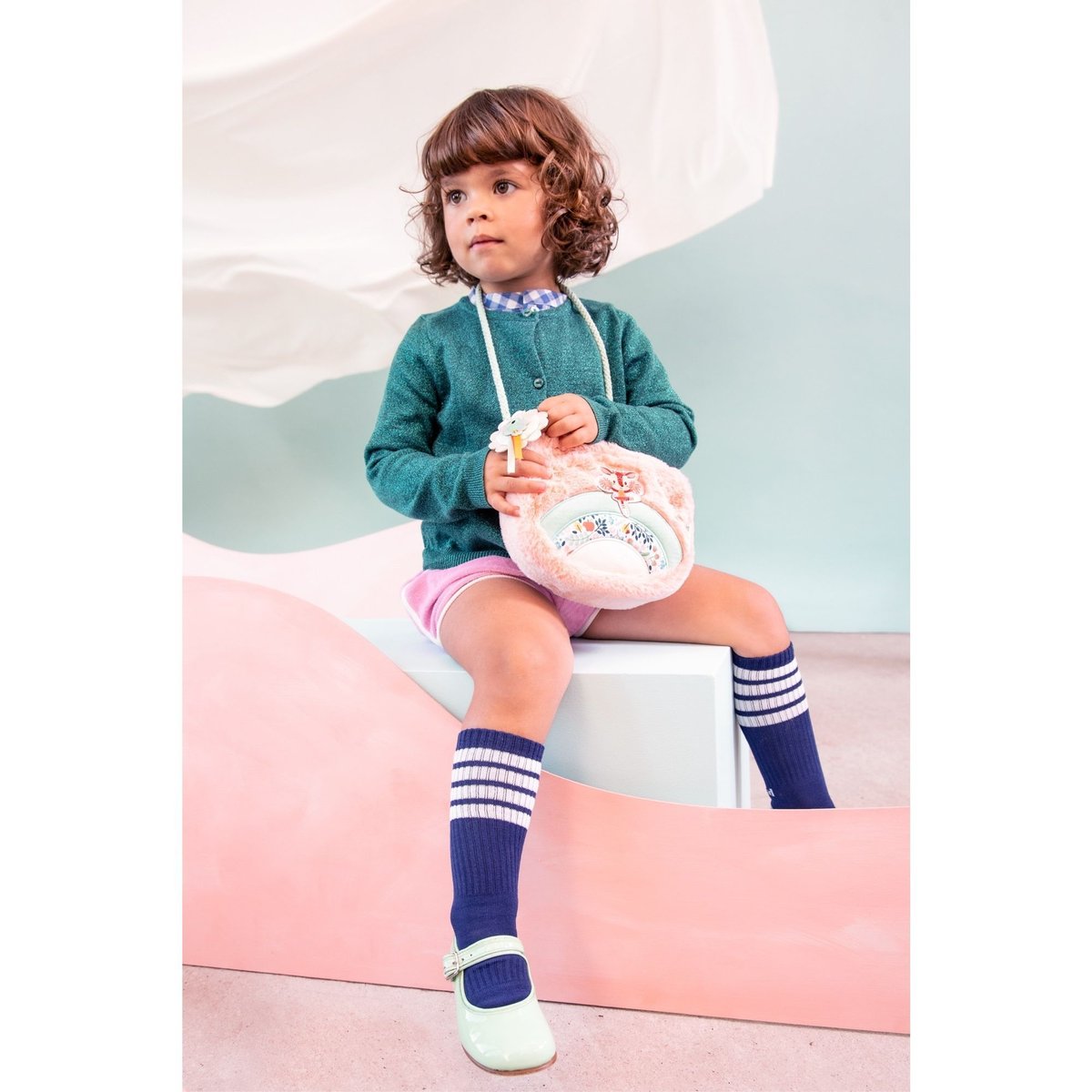 Sac à main pour enfant Stella rose, LILLIPUTIENS