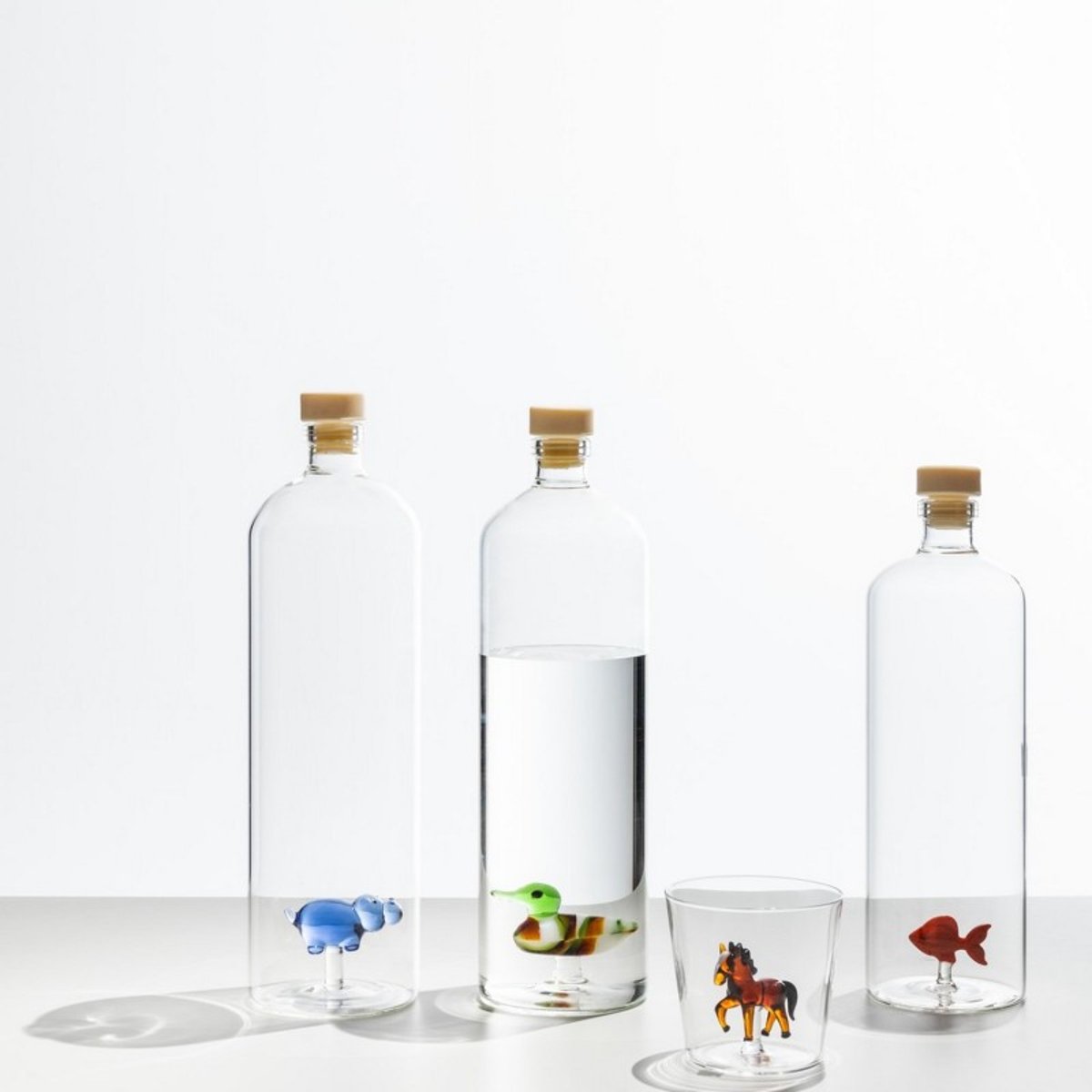 Carafe bouteille hippopotame ANIMAL FARM Big bleu, ICHENDORF