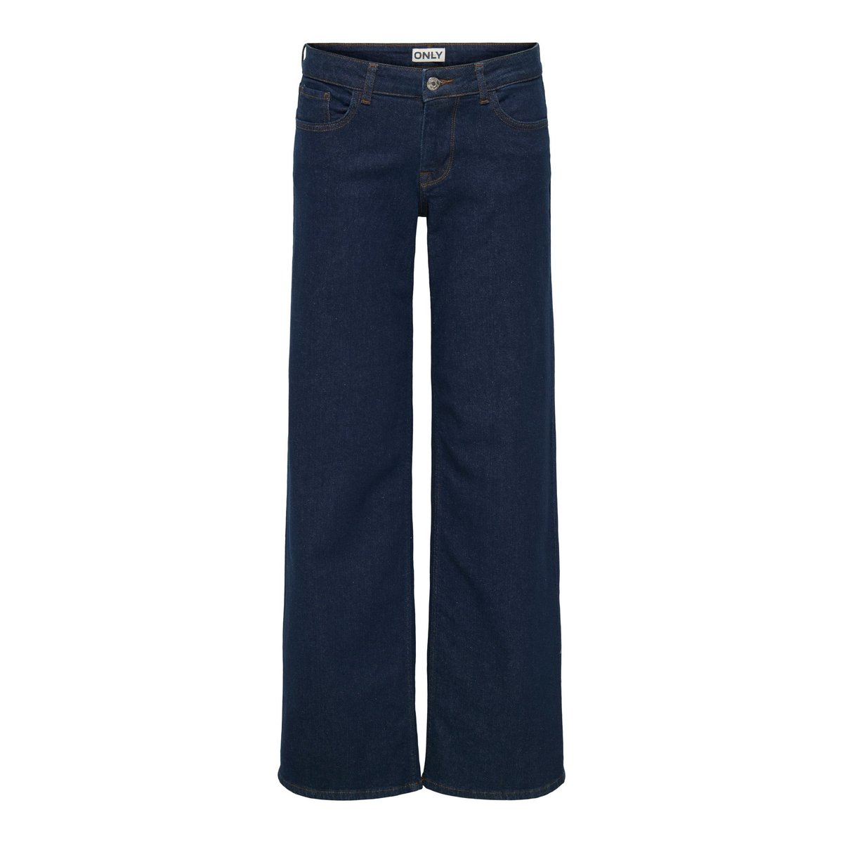 Jean À Jambe Large dark blue denim 1, ONLY