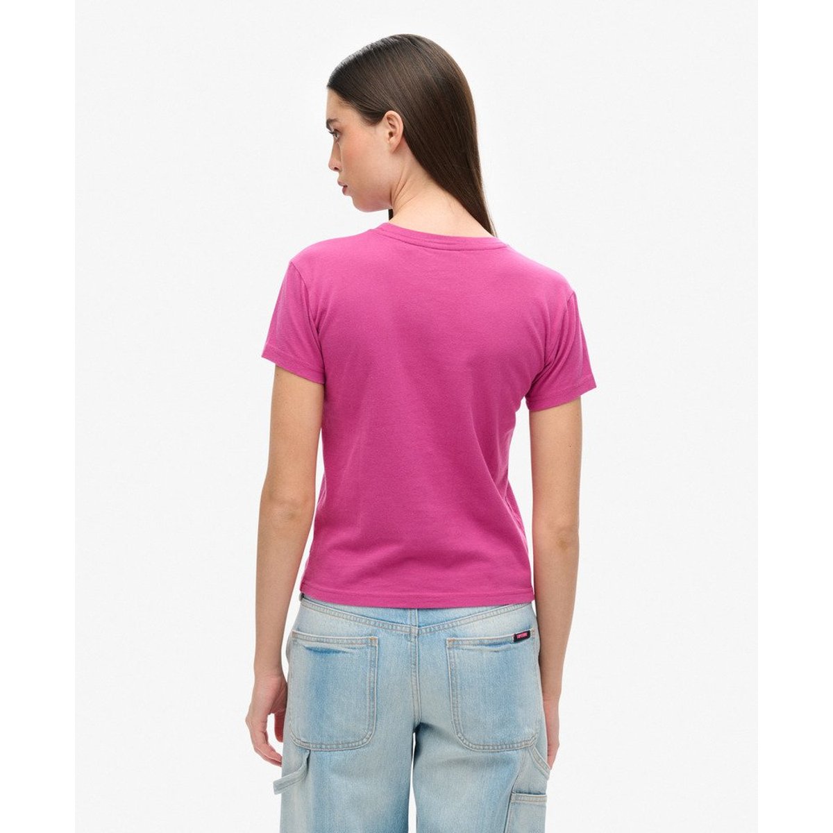 T-shirt ajusté Super Athletics violet baton rouge, SUPERDRY