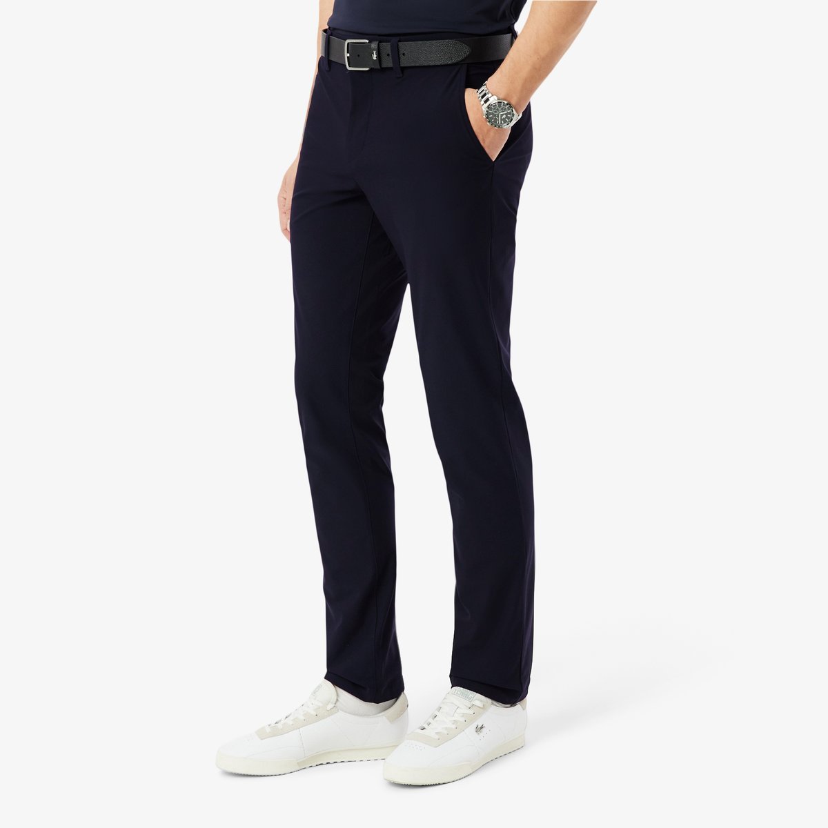 Pantalon Commuter slim fit stretch bleu-hde, LACOSTE