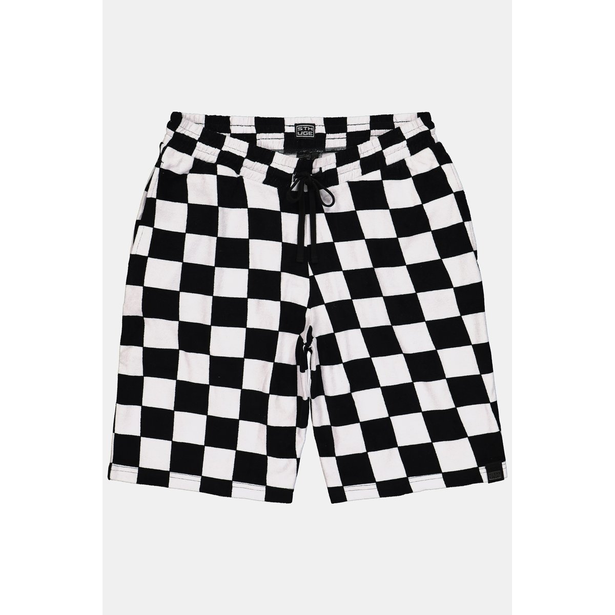 Bermuda en tissu éponge noir, STHUGE
