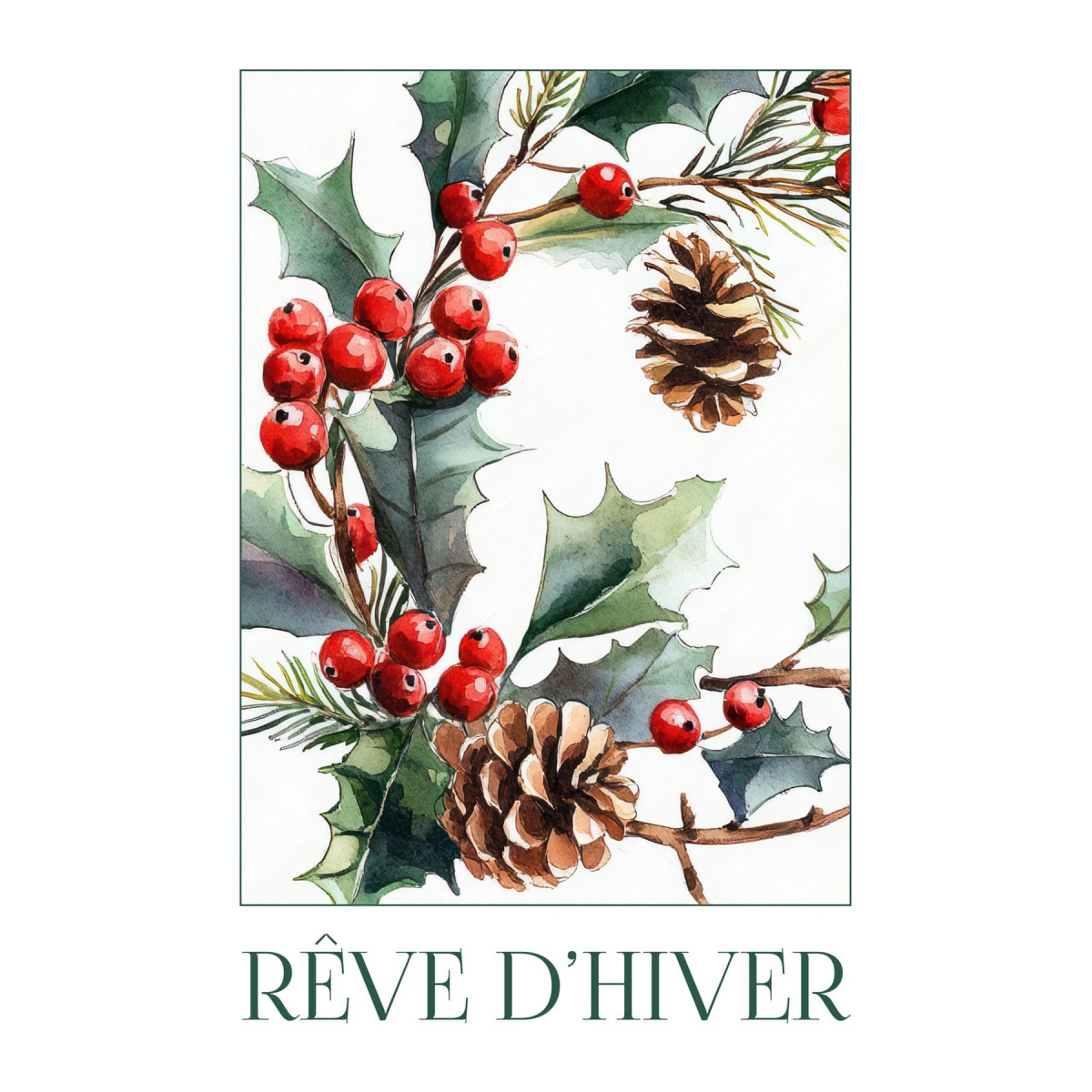 Tableau Mural Rêve D'hiver NOËL tableaux sur toile-multicolore, CEANOTHE