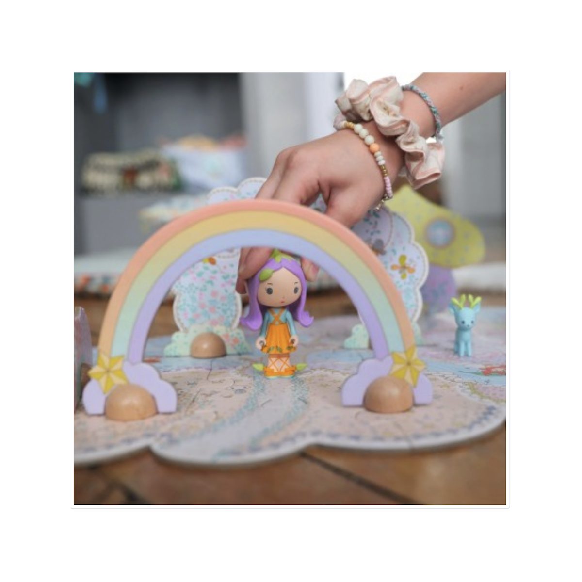 Puzzl Up Lily et Polo - Tinyly - couleur unique, DJECO