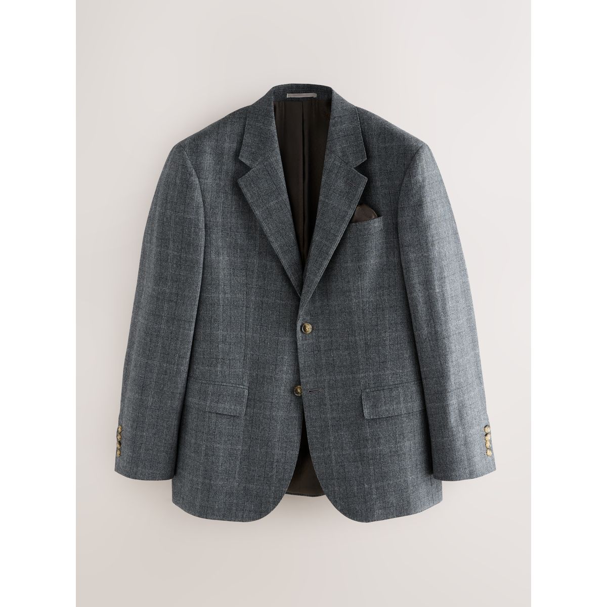 Veste de costume regular en laine italienne Signature gris, NEXT