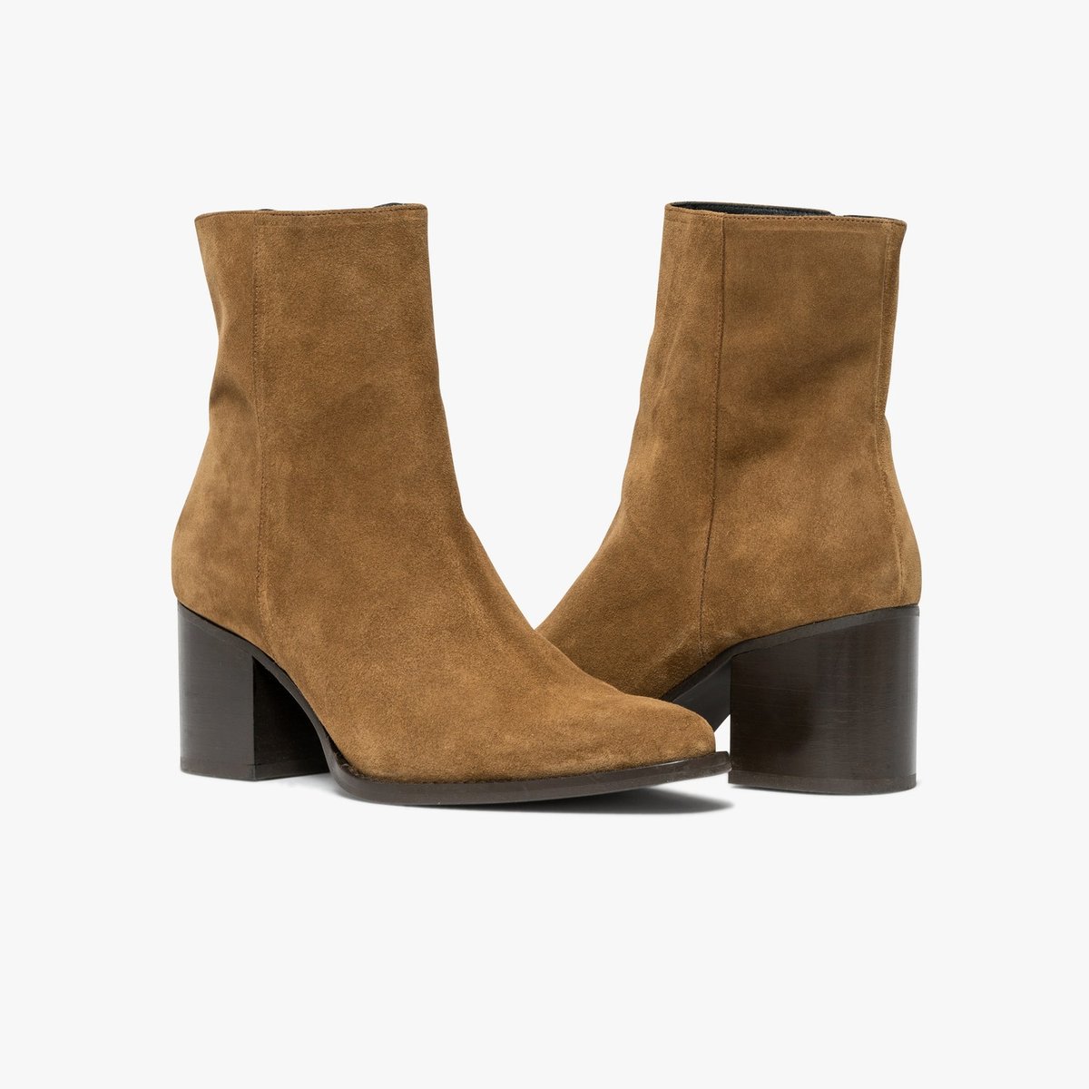 Boots À Talon en cuir ELLA cognac marron, BOCAGE