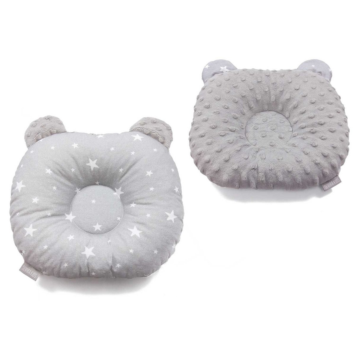 Coussin anti tête plate morphologique STELLA gris, SEVIRA KIDS