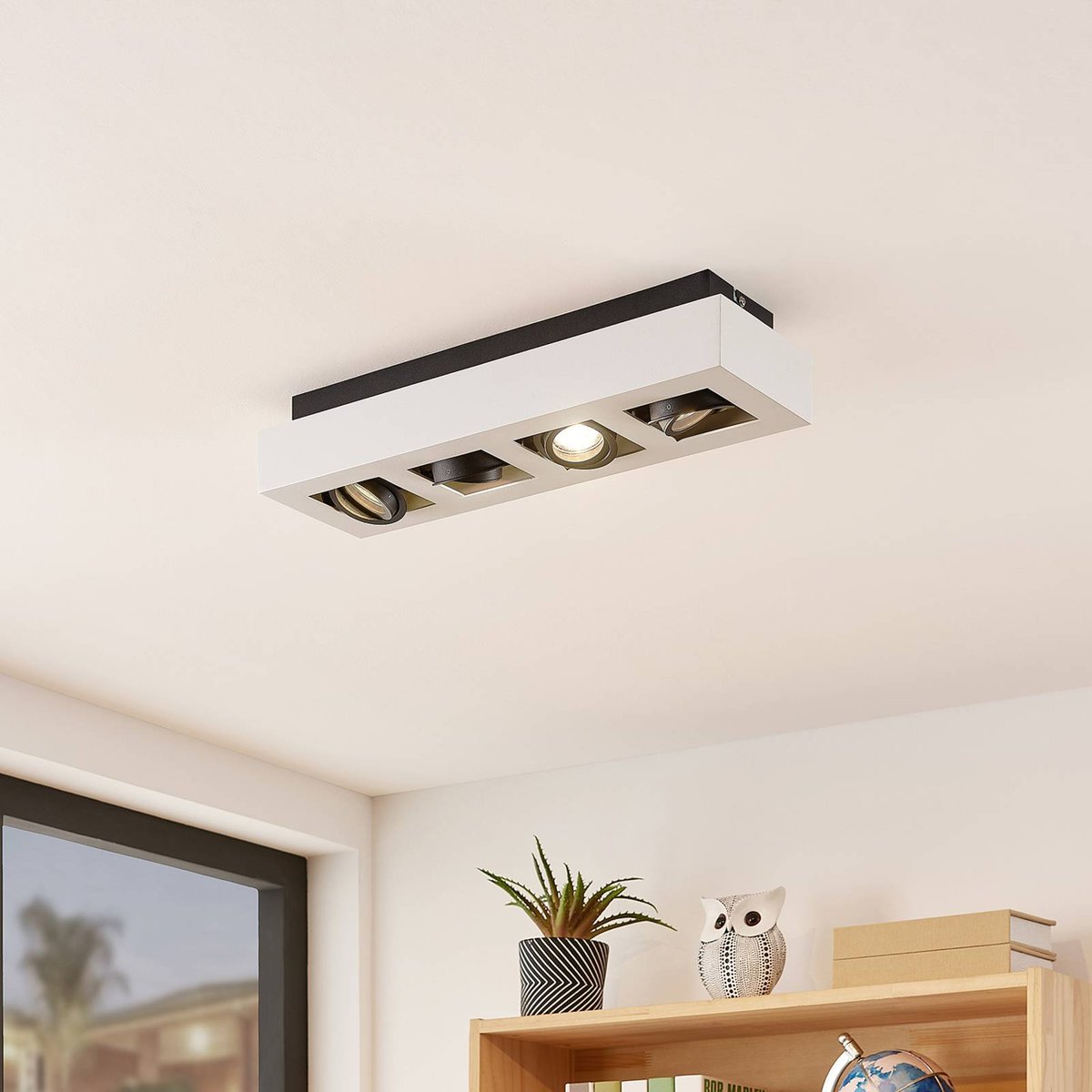 Spot en aluminium moderne, Vince blanc, ARCCHIO
