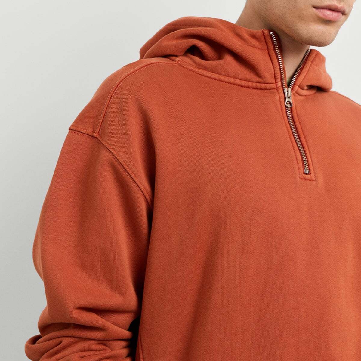 Sweat À Capuche Coupe Casual orange rouille foncé, PEPE JEANS