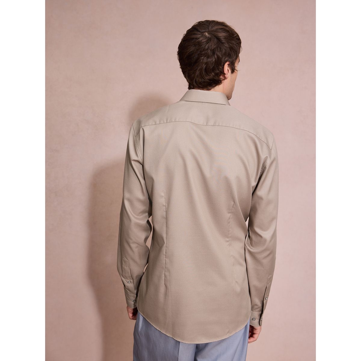 Chemise habillée en coton entretien facile naturel, NEXT