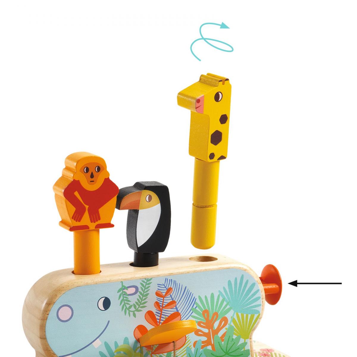 Jeu à encastrer multicolore, DJECO