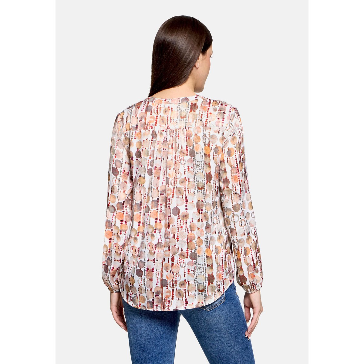 T-shirt façon blouse à motifs brown/red, CARTOON